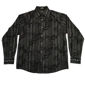 Eighty Eight Unique Charcoal Button-Up Shirt